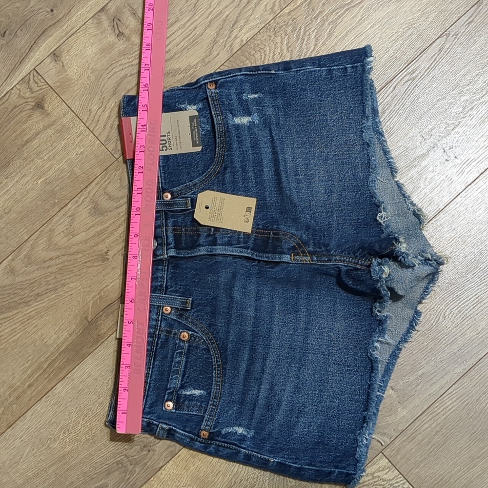 Levi’s 501 High Rise Distressed Short Size 30 NWT - Picture 5 of 12